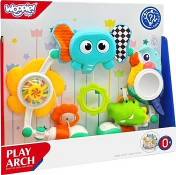Łuk sensoryczny Woopie BABY Zwierzęta do łóżeczka i wózka 59462 (5906280659462)