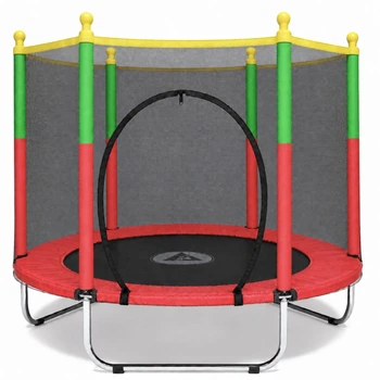 Батут манеж дитячий з сіткою Atleto 160 см червоний KRB10