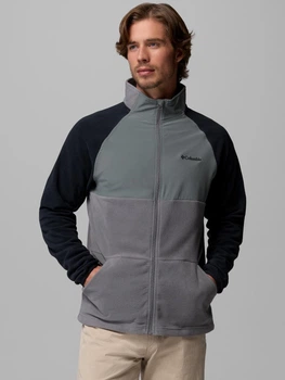 Bluza męska rozpinana streetwear polarowa Columbia Vital Valley LW Fleece 2157382023 S Szary/Czarny (199644100501)