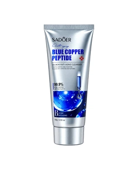 Пінка для вмивання з мідними пептидами Sadoer Blue Copper Peptide Salmon Anti-Aging Cleanser