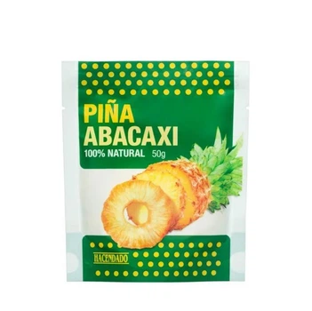 Сушений ананас натуральний Hacendado Piña Deshidratada 100% Natural 50 г
