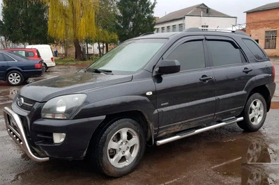 Бічні труби (2 шт., Нерж.) для Kia Sportage 2004-2010 рр
