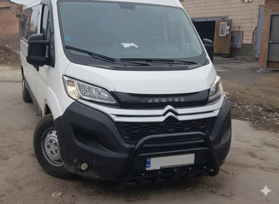 Передняя дуга WT003 Черная (нерж. сталь) для Peugeot Boxer 2006-2025 гг