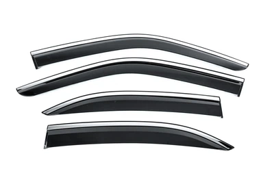 Вітровики з хромованим молдингом Niken Luxury (4 шт) для Mercedes E-class W210 1995-2002 рр