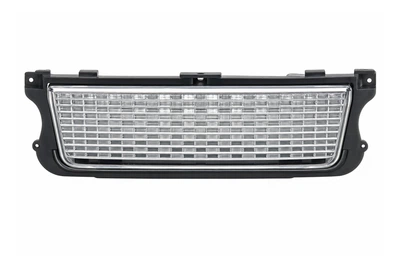 Решетка радиатора с боковыми решетками, серебристая (2010-2012) для Range Rover III L322