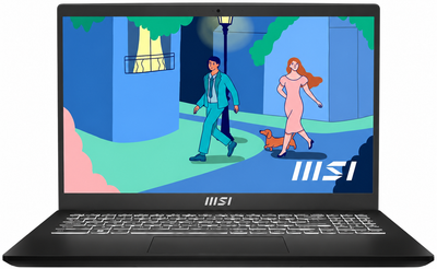 Ноутбук 15.6" MSI Modern 15 B12MO-869FR Intel Core i3-1215U RAM 16GB SSD 512GB Win11 (UKR) (102422712) - Б/У