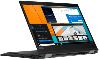 Сенсорный ноутбук 13.3" Lenovo ThinkPad X390 Yoga Intel Core i7 RAM 16GB SSD 256GB 14ч батарея Windows 11 Карбоновый корпус (UKR) (102421282) - Б/У