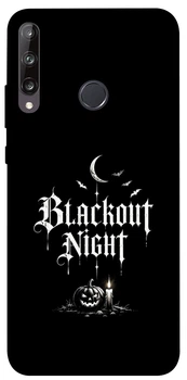 Чехол для Huawei P40 Lite E с принтом Blackout night