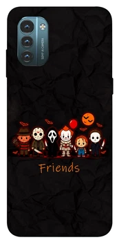 Чехол для Nokia G21 с принтом Scarry friends