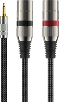 Аудиокабель KELEPU 3.5 мм — 2 XLR, 8 м