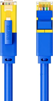 Патч-корд ZLEUE Cat 7 екранований 10 Гбіт/с 15 м Синій (BL7150)