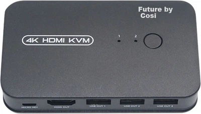 KVM-перемикач KSRGB 2-портовий HDMI USB з підтримкою 4K