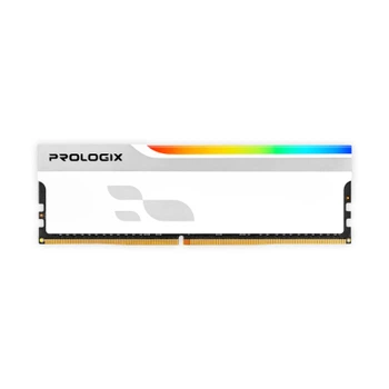 Модуль памяти для компьютера ddr4 16gb 3200 MHz Onyx White rgb Prologix (pro16gb3200ywr4)