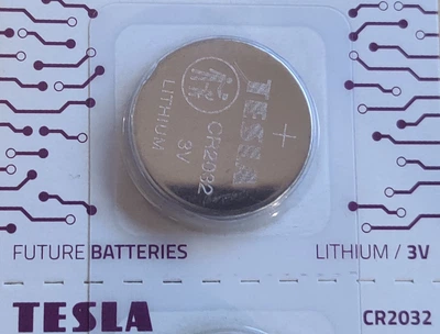 Батарейка CR2032 Tesla Lithium, 3V