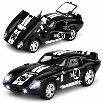 Машинка Shelby Cobra Daytona игрушка ретро моделька металлическая коллекционная 14 см Черный (9780571)