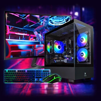 Ігровий комп'ютер "MiXzo Force 1660 Super" | GeForce GTX1660 Super 6GB | Intel Xeon E5-2667 v3 |SSD M.2 | Wi-Fi | WIN11| Монітор LED IPS 27" | Ігровий набір