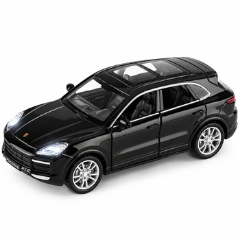 Машинка Porsche Cayenne 15 см игрушка моделька металлическая коллекционная Черный (7318736)