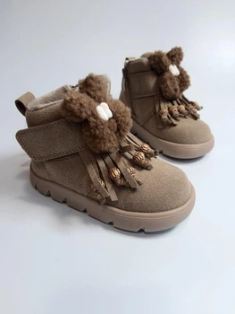Зимние ботинки для девочки Clibee 761-2 beige беж р. 25-16,4 см