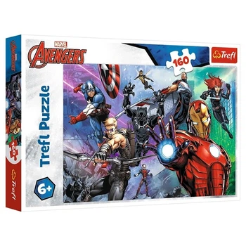 Пазли Trefl The Avengers Завжди готові герої 15424 160 елементів Різнокольоровий shop (5900511154245)