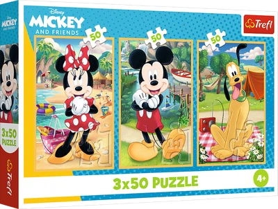 Пазли Trefl Mickeyfriends Миша на святі 34881 3x50 Різнокольоровий shop (5900511348811)