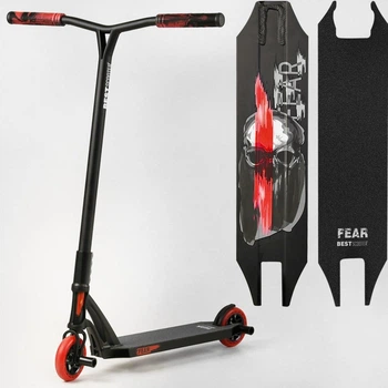 Самокат трюковый Best Scooter Fear МТ-50599 Черно-красный