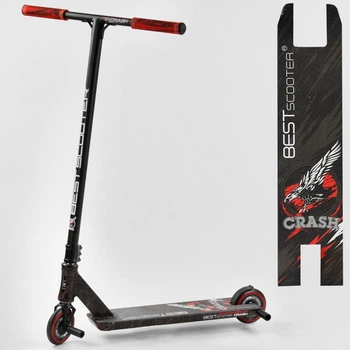 Самокат трюковый Best Scooter Crash 67839 Черно-красный