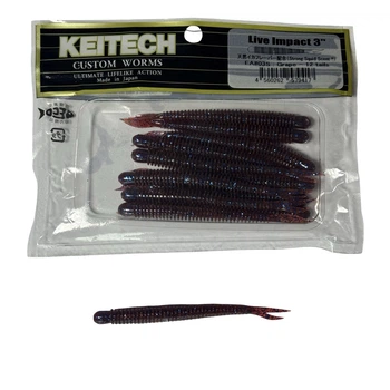 Силікон Keitech Live Impact 3" EA#03 Grape (12 шт/уп),1551.01.24