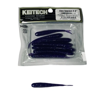 Силикон Keitech Live Impact 2.5" EA#04 Violet (12 шт/уп),1551.01.21