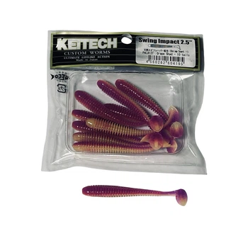 Силікон Keitech Swing Impact 2.5" PAL#12 Grape Shad (10 шт/уп),1551.07.93