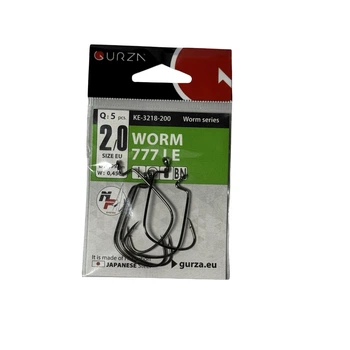 Офсетний гачок Gurza WORM 777 LE # 2/0 BN 5 шт. ,KE-3218-200