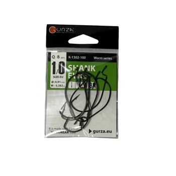 Оффсетный крючок Gurza SHANK EWG # 1/0 BN 8 шт ,К-1302-100