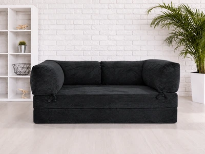 Безкаркасний диван GRANDOX Магнус Чорний 200x200 см