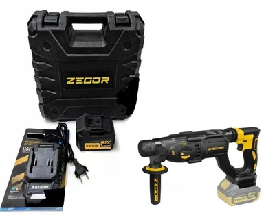 Перфоратор аккумуляторный ZEGOR EHPB-21BL-26(серия-PROFESSIONAL один аккумулятор 8Ач. зарядное устройство)