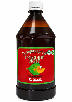 Пищевая добавка для кошек и собак O.L.KAR рыбий жир (высшего сорта) - 500мл