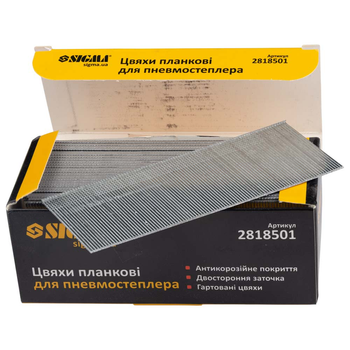 Цвяхи планкові для пневмостеплера Sigma 50×1.25×1 мм, 5000 шт(TS_6FA92B2B5123)