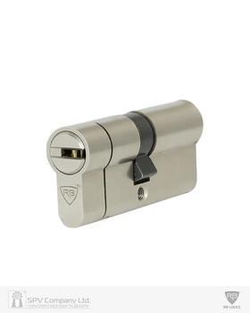 Циліндр RB KEYLOCX 70 мм (35x35) · ключ-ключ · нікель сатин · 5 ключі (SPVR0398)