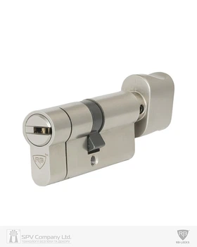Циліндр RB KEYLOCX 110 мм (55x55T) · ключ-вертушка · нікель сатин · 5 ключі (SPVR0403)