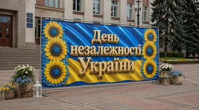 Баннер для фотозоны патриотический PHOTODECOR «День Независимости Украины 2» 1 кв.м