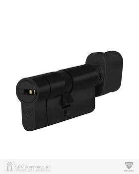 Циліндр RB KEYLOCX (40x50T) · ключ-вертушка · чорний · 5 ключі