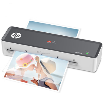 Ламинатор HP формата A4, устройство для ламинирования фотографий и документов, простой и стильный ламинатор, устройство для нанесения пленки, интеллектуальный и удобный ламинатор, компактный ламинатор для дома и офиса.