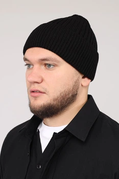 Шапка чоловіча YUKI чорний 58-60 ЦБ-00280606