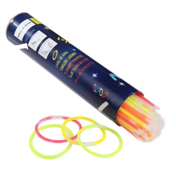 Неоновые палочки-браслеты Glow Stick 100 шт