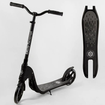 Самокат двухколесный Best Scooter 74077 Черный