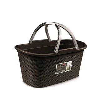 Кошик Stefanplast Elegance з ручками 35 л Коричневий (PRO176/3)