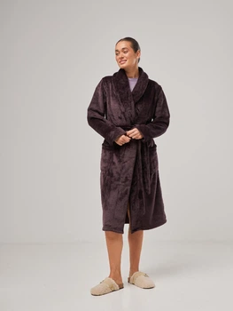 Халат женский теплый BARWA garments 0228 M Баклажановый (2110002282224)