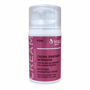 Крем для лица Dr.Kraut Intensive Hydrating Cream 50 мл с гиалуроновой кислотой и морским коллагеном для сухой чувствительной кожи