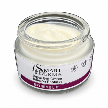 Пептидний крем для шкіри навколо очей Smart4Derma Royal Eye Cream Infusion Peptides Extreme Lift 30 мл для догляду проти зморшок