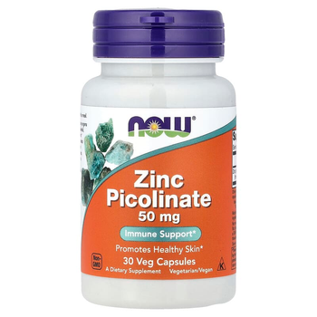 Пиколинат цинка NOW Foods "Zinc Picolinate" 50 мг (30 капсул)