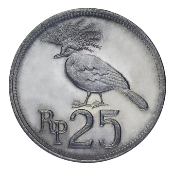 Монета Индонезия 25 рупий 1971 UNC Птица (KM#34)