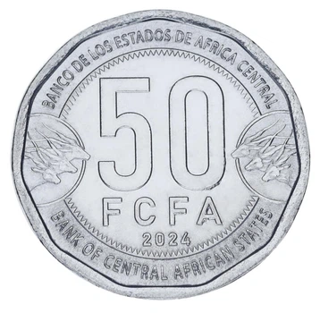 Монета Центральная Африка 50 франков 2024 (2025) UNC